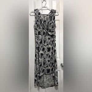 Black and White Patterned Dress